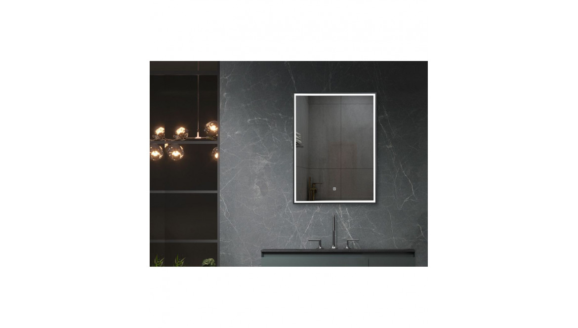 Comment mettre des led autour d'un miroir de salle de bain pour un effet contemporain ?